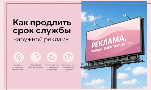 Как продлить срок службы наружной рекламы в  Бугульме