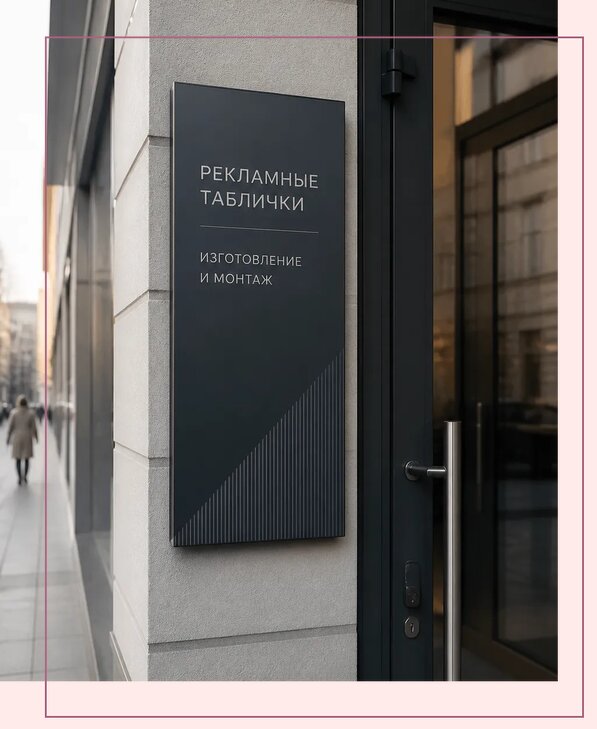Рекламные таблички в Бугульме по цене от 4549 р. | Аванза-Бгл