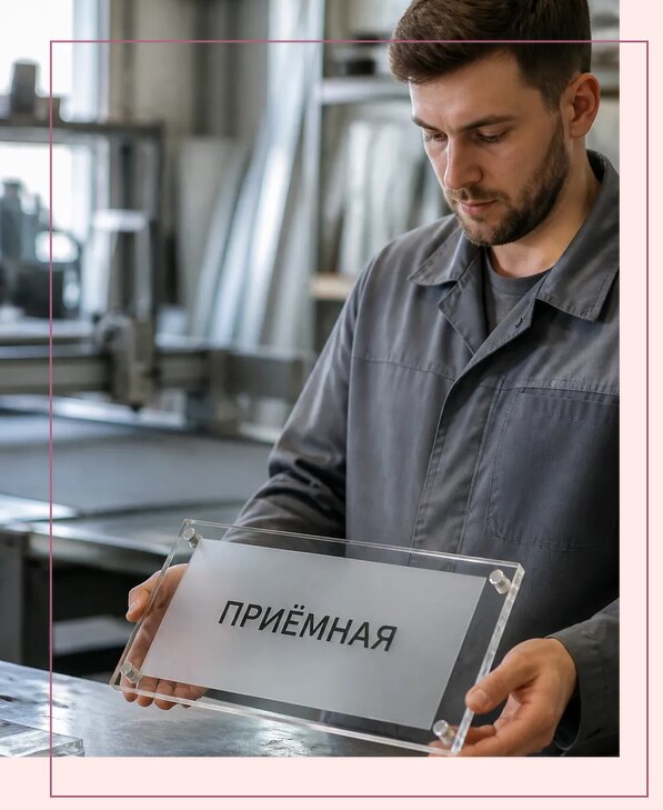 Таблички из оргстекла на заказ в Бугульме от 3942 р. | Аванза-Бгл