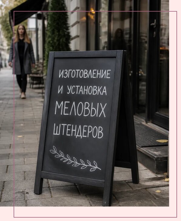Меловые штендеры в Бугульме по цене от 6570 р. | Аванза-Бгл